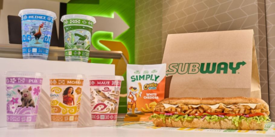 Subway Deals: $6.99 Footlongs + Score $15 Toward Moana Movie Tickets!
