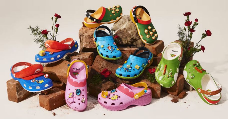 Nintendo Fans: NEW Crocs x Super Mario Collection Drops July 15th