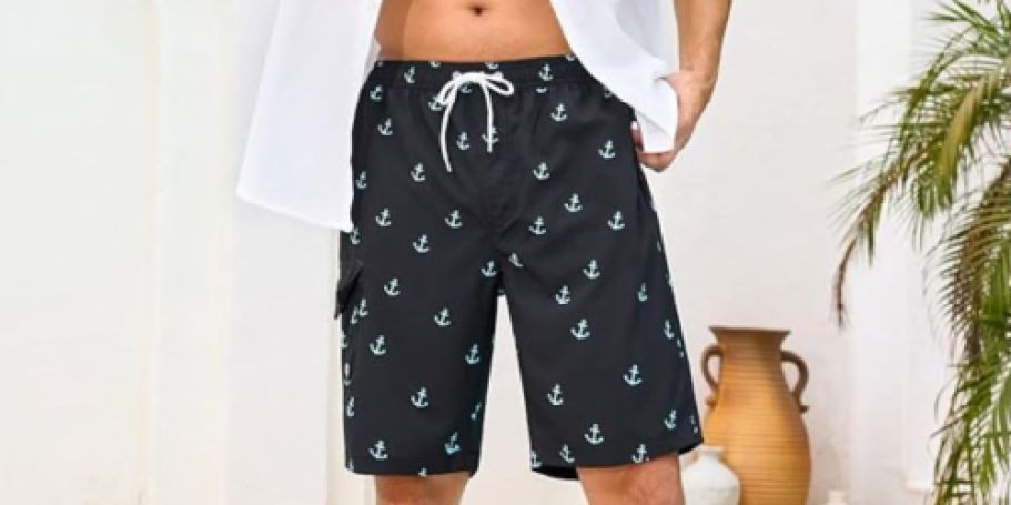 Men’s Swim Trunks with Compression Liner Just $11.99 on Amazon (Reg. $24) | Tons of Patterns