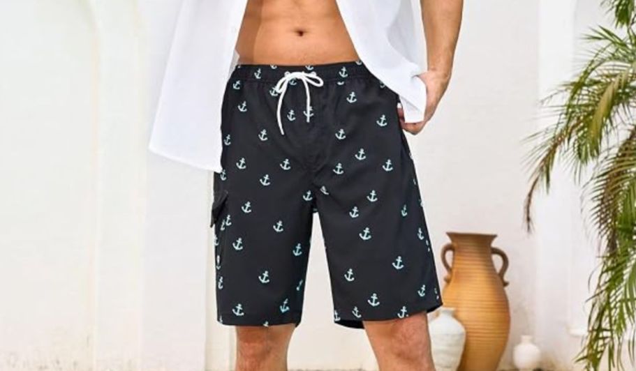 Men’s Swim Trunks with Compression Liner Just $11.99 on Amazon (Reg. $24) | Tons of Patterns