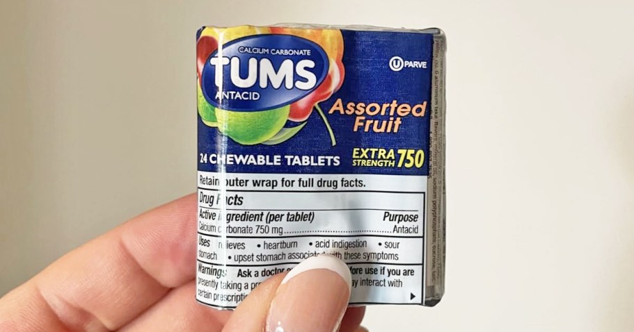 TUMS 24-Count Only $1.34 Shipped on Amazon (Purse-Sized Rolls!)
