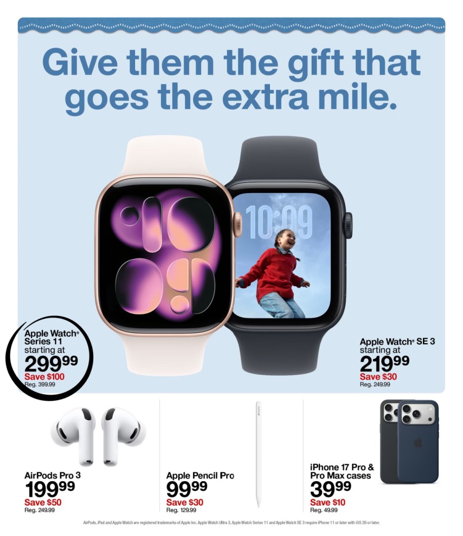 page from Target ad