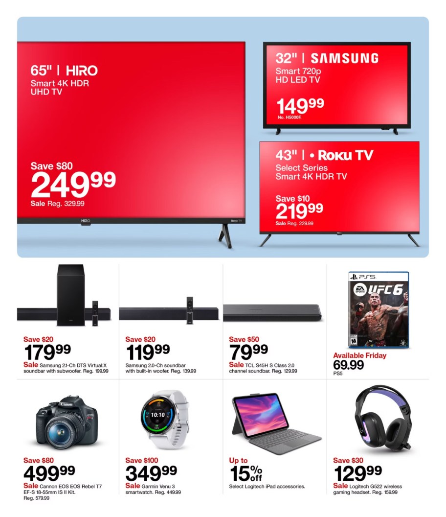 page from Target ad