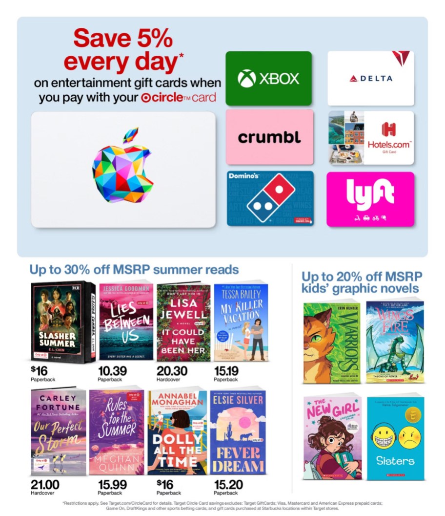 page from Target ad