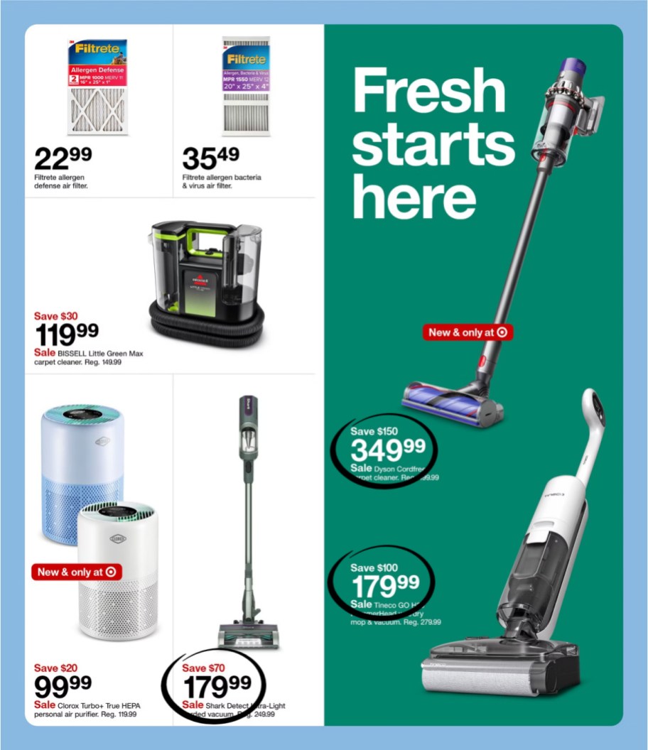 page from Target ad