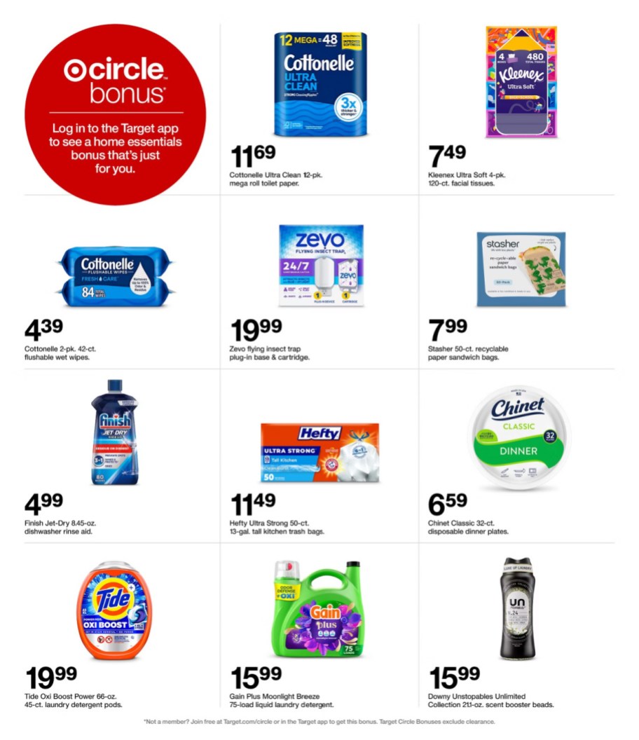 page from Target ad