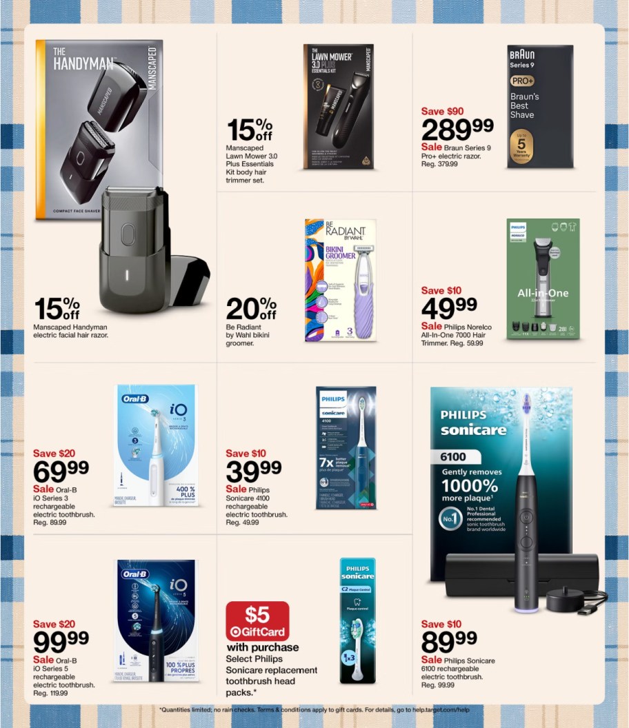 page from Target ad