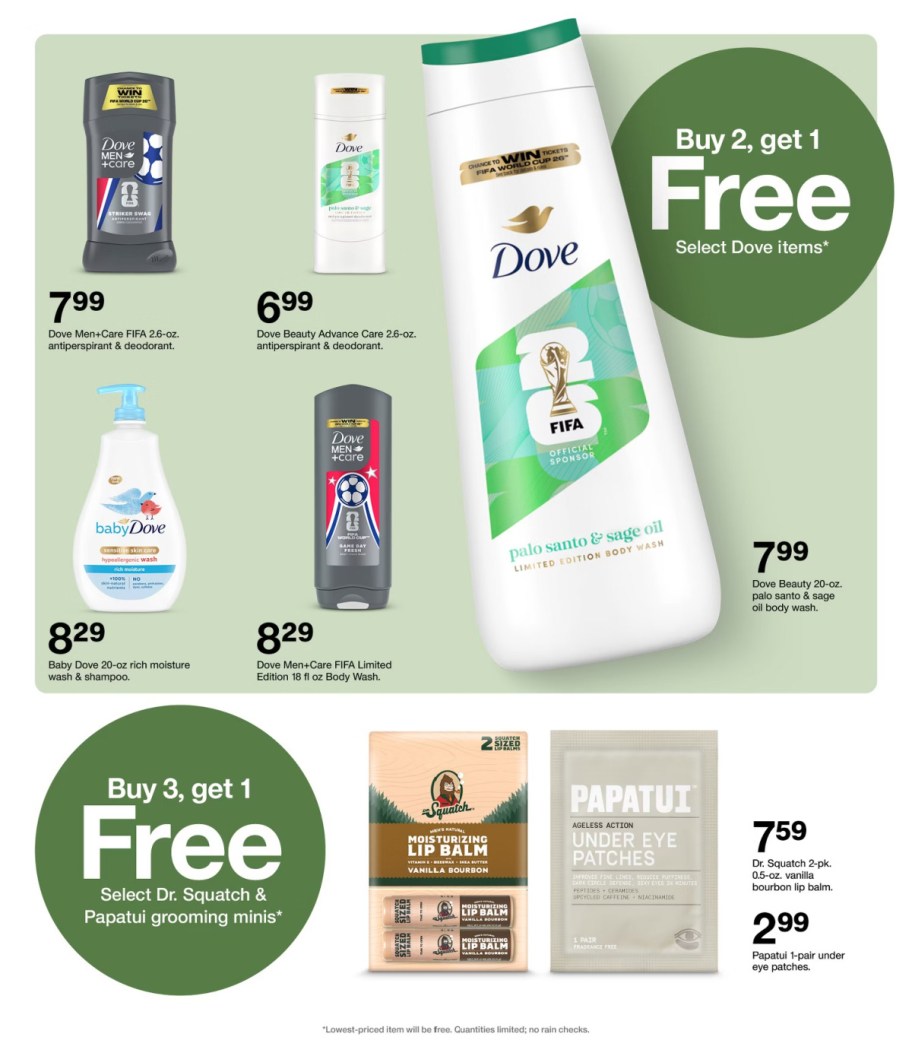 page from Target ad