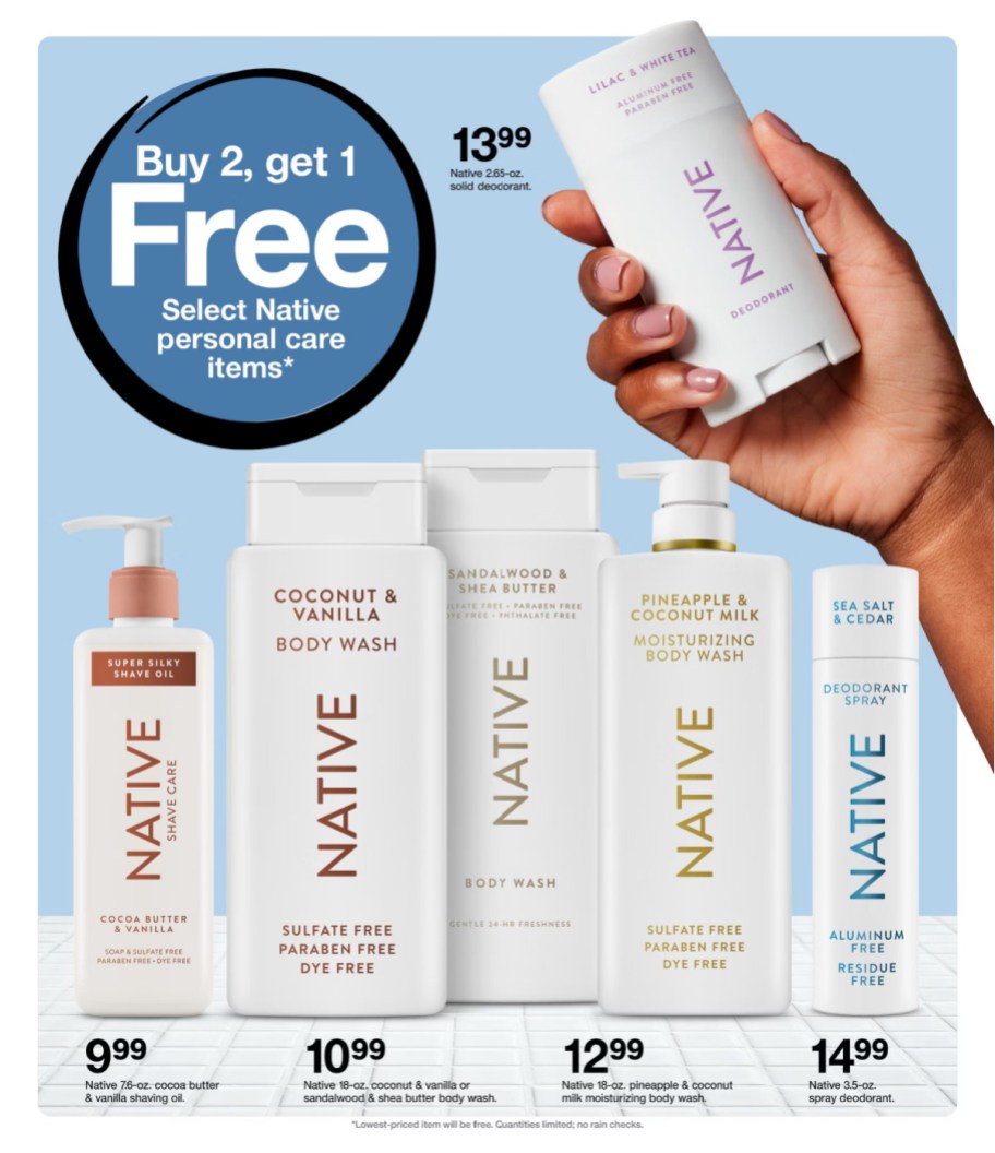 page from Target ad
