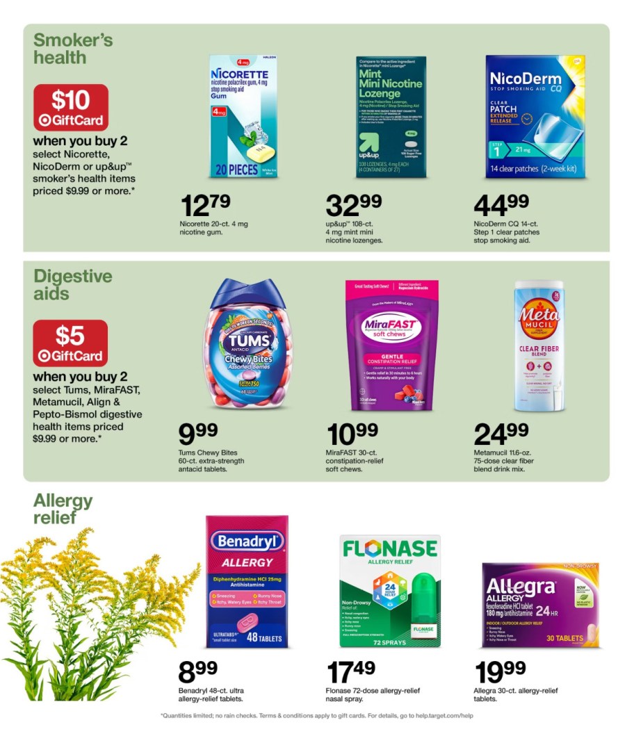 page from Target ad
