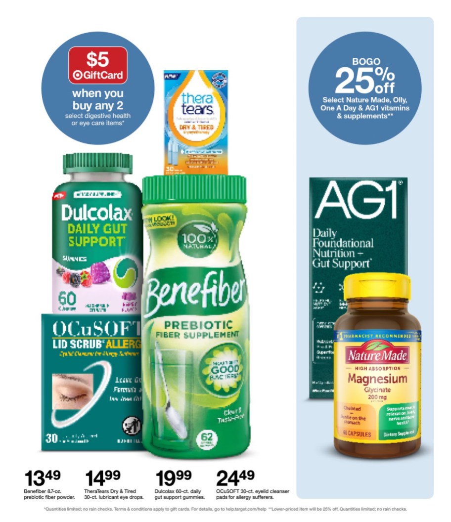 page from Target ad