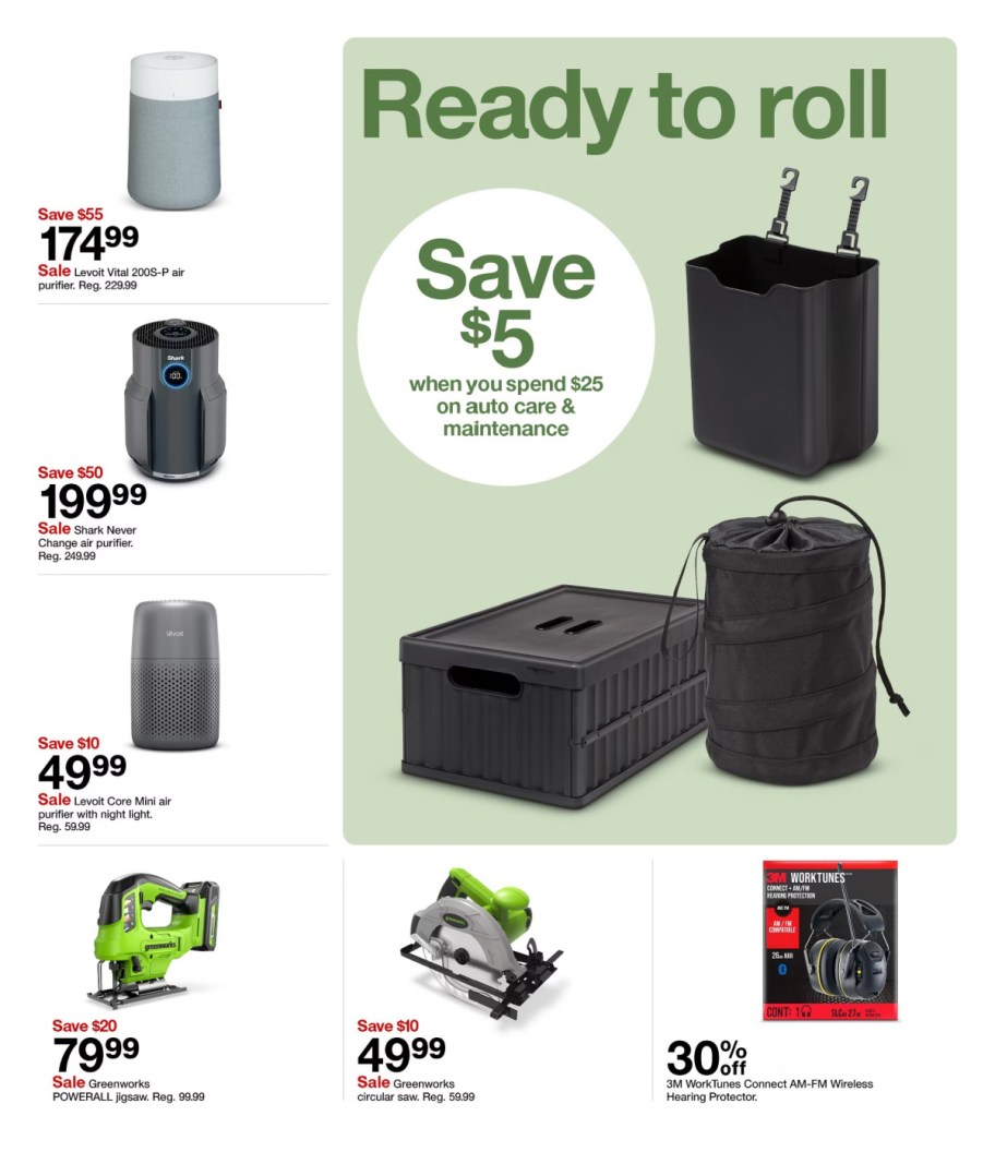 page from Target ad