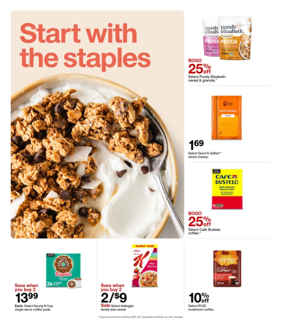 page from Target ad