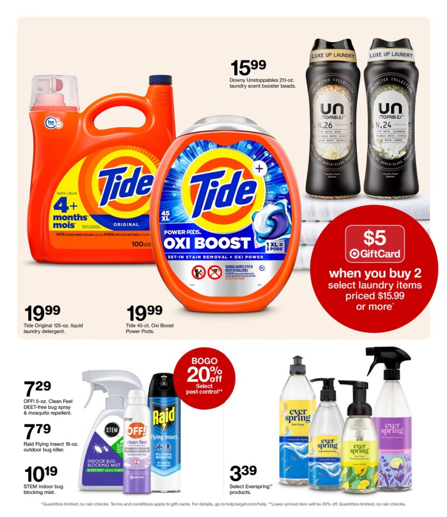 page from Target ad