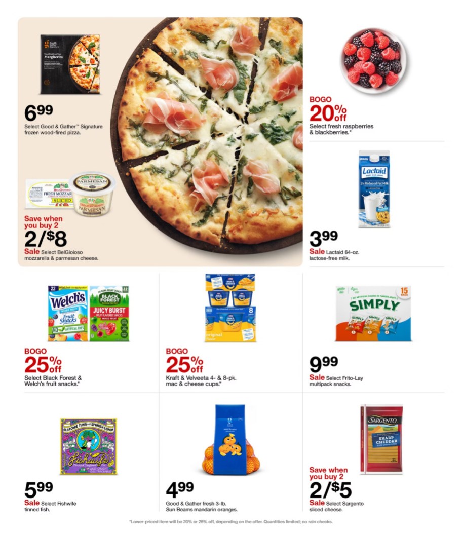 page from Target ad