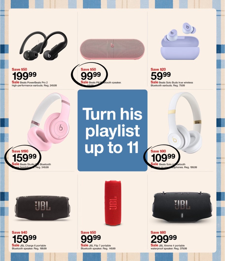 page from Target ad