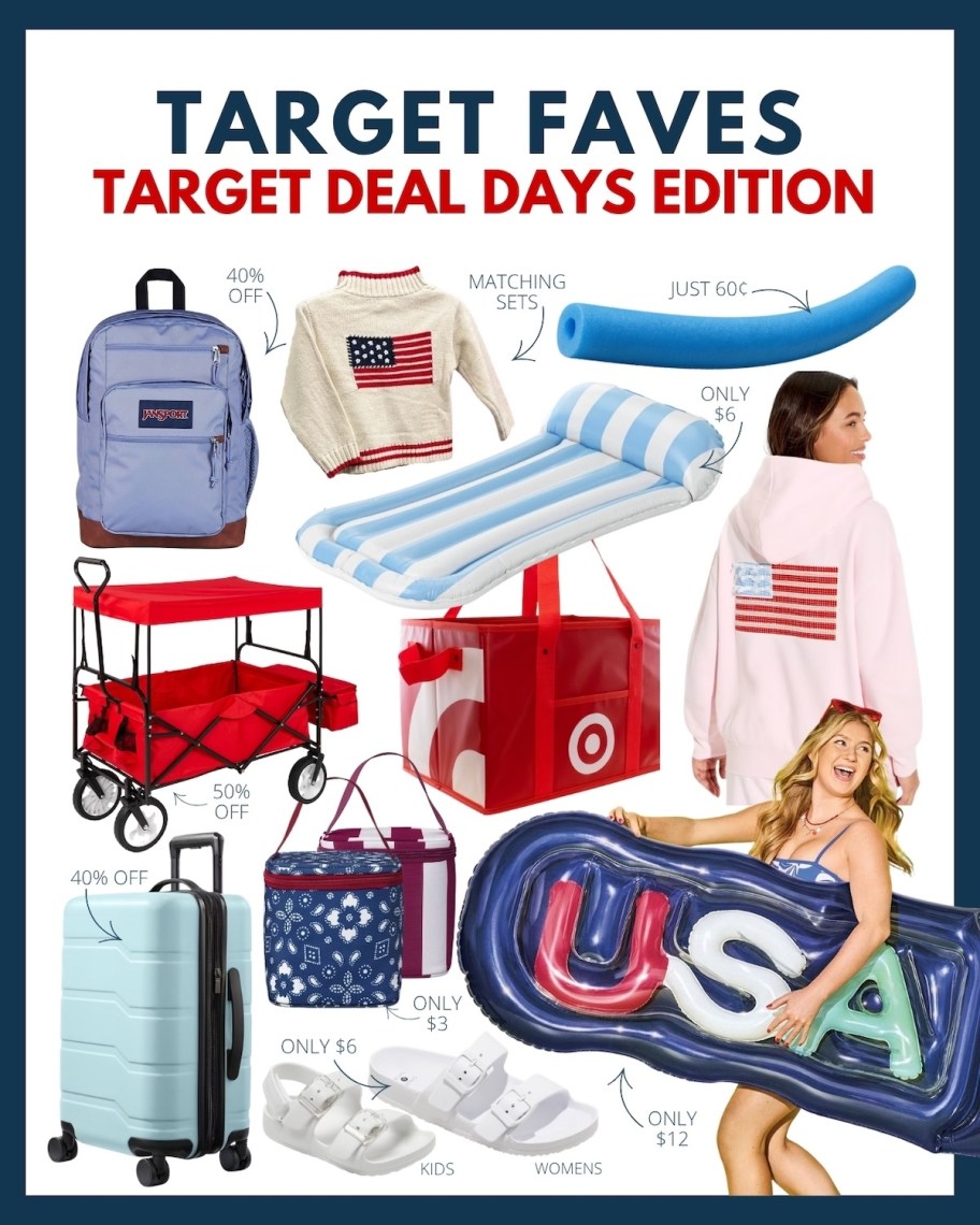 collage of target faves various fourth of july items 