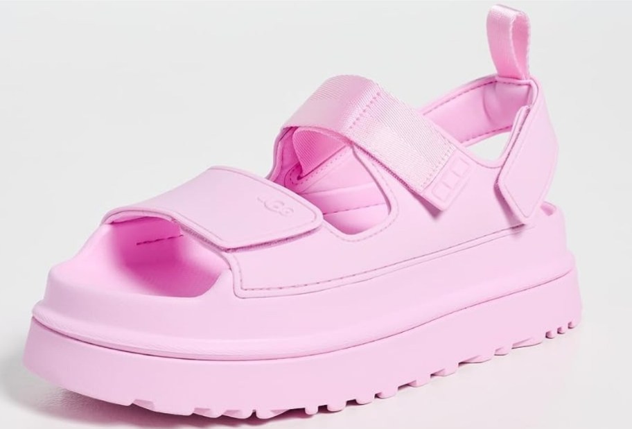 pink UGG platform sandal