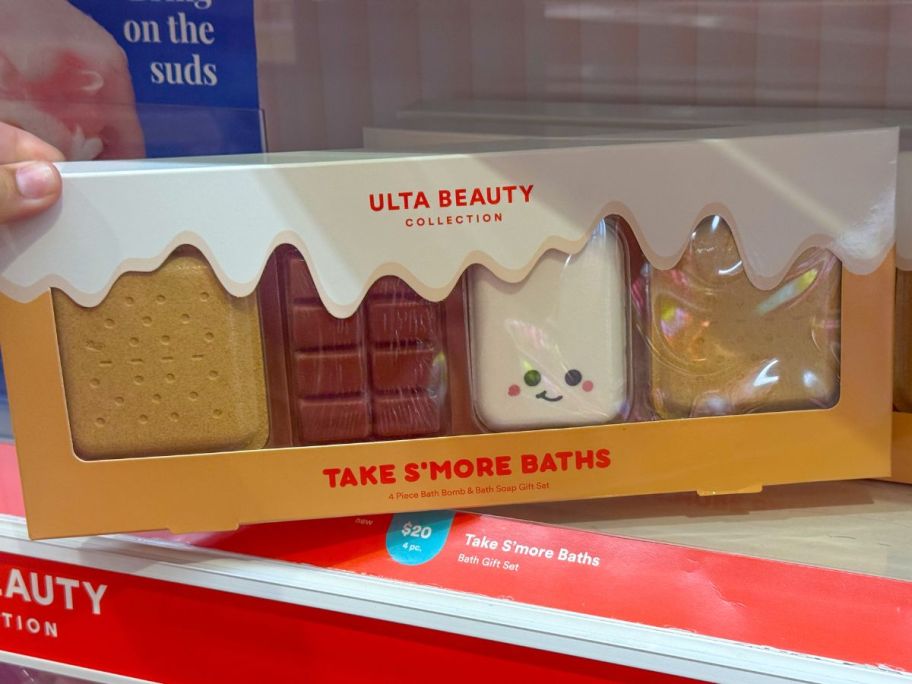 ULTA Beauty Collection Take S'more Baths Gift Set on shelf in store
