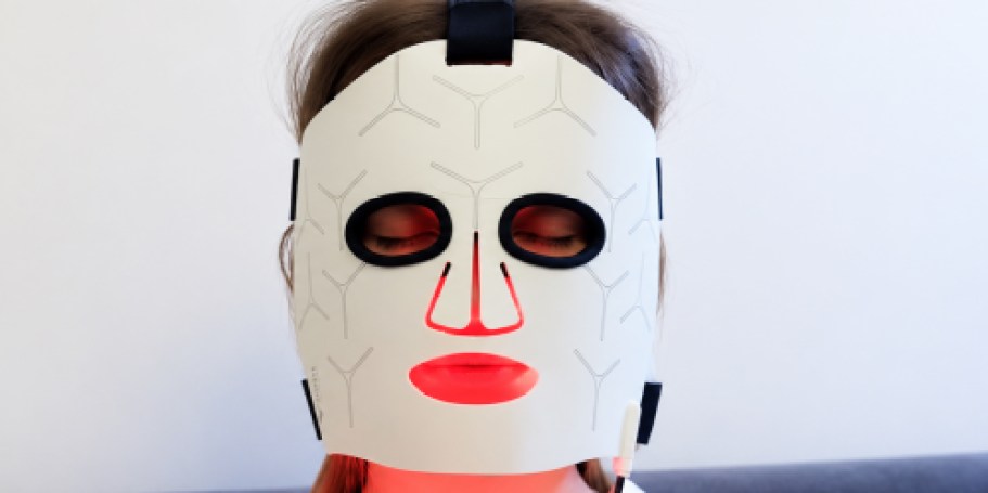 Red Light Therapy Mask Just $46.49 Shipped on Amazon (Reg. $93)