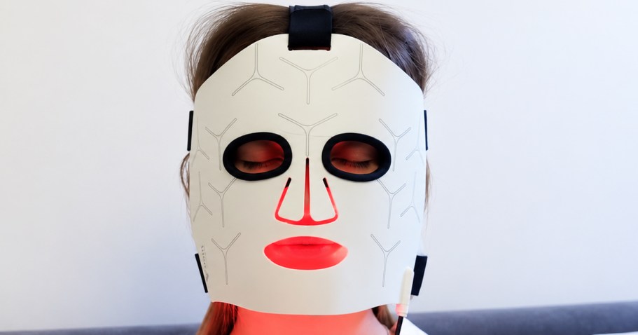 Red Light Therapy Mask Just $46.49 Shipped on Amazon (Reg. $93)