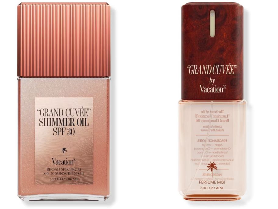 Stock images of two Vacation Grand Cuvee Sun products