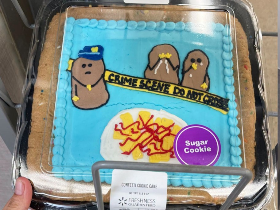 potato themed cookie cake
