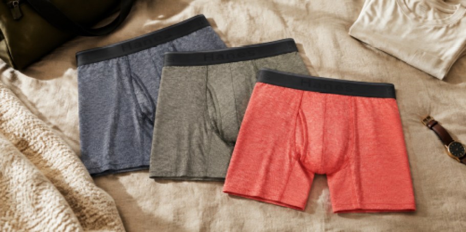 Hanes Men’s Boxer Briefs 3-Pack Just $7.75 on Walmart.com (Reg. $22)
