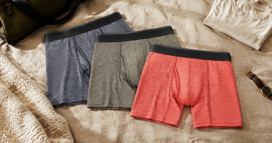 Hanes Men’s Boxer Briefs 3-Pack Just $7.75 on Walmart.com (Reg. $22)