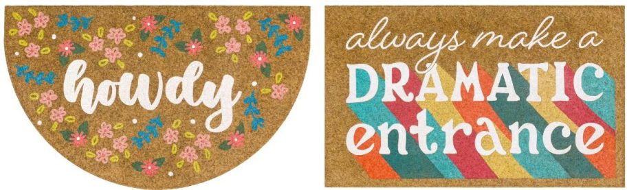howdy and make a dramatic entrance doormat 