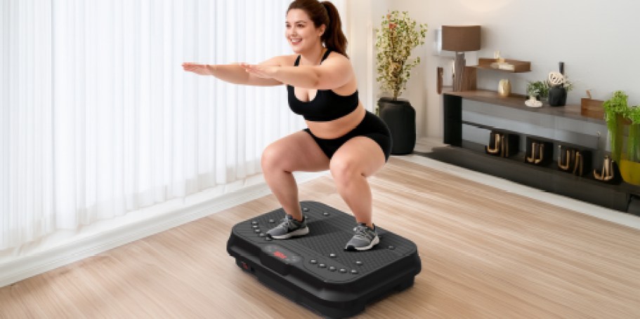 Vibration Plate Exercise Machine w/ Accessories Just $39.99 Shipped on Amazon (Reg. $64)