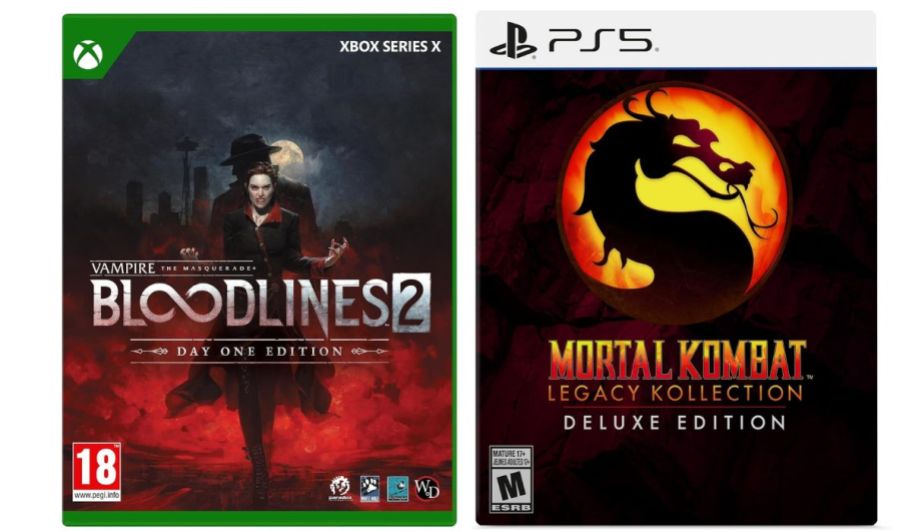 Bloodlines vampire video game and mortal kombat deluxe video game
