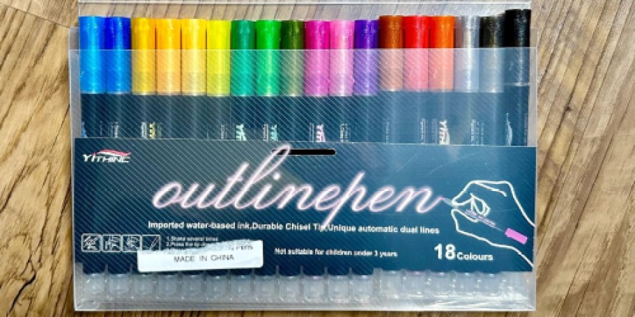 Metallic Outline Markers 18-Pack Just $4.49 Shipped on Amazon (Reg. $10)
