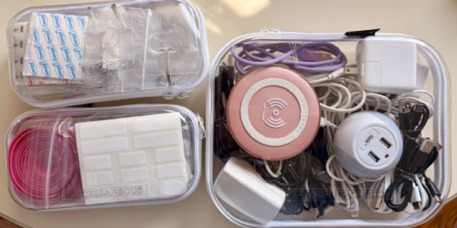 Clear Hard Shell Zipper Case 3-Pack Only $11.72 Shipped for Amazon Prime Members
