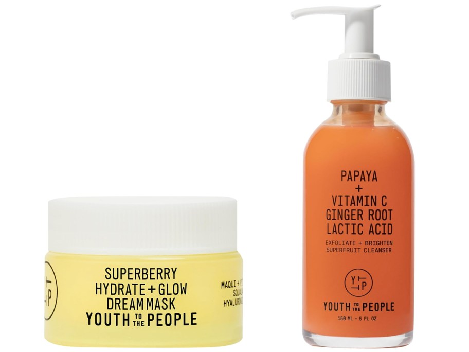 Youth To The People Superberry Hydrate + Glow Dream Mask and Superfruit Facial Cleanser