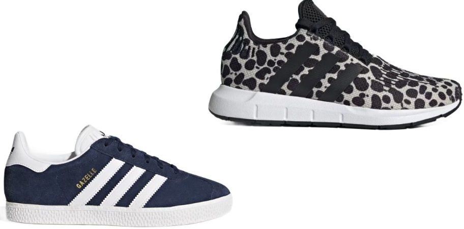 Stock images of two adidas shoes