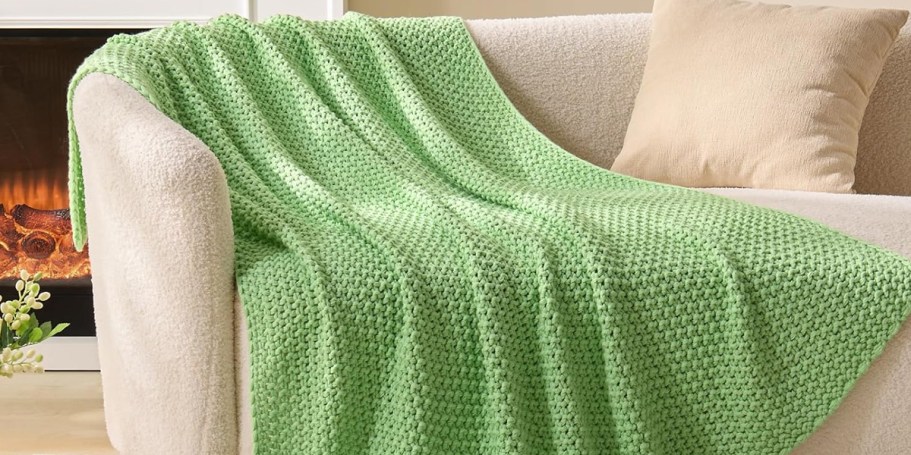 50% Off Chunky Knit Throw Blankets on Amazon (Today Only)