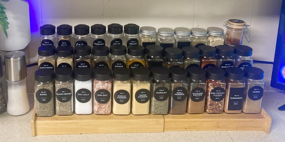 Glass Spice Jars Set from $15.49 on Amazon (Reg. $31)