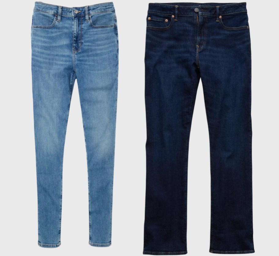 american eagle womens and mens jeans