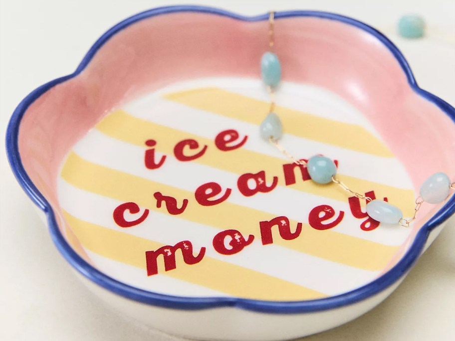 ice cream money trinket tray 