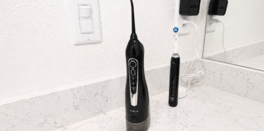 Cordless Water Flosser Just $7.99 Shipped on Amazon | One Charge Lasts Up to 30 Days!
