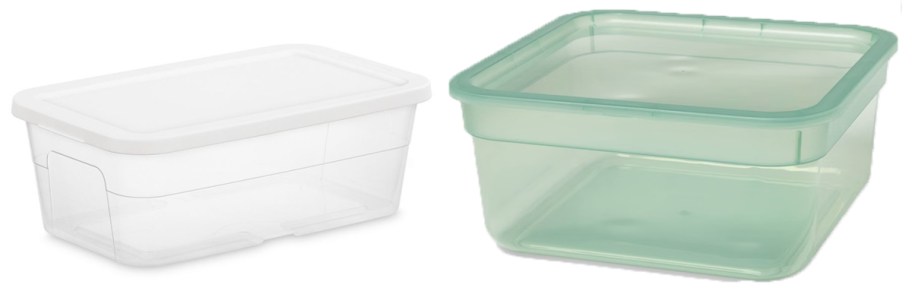 white and green brightroom storage boxes 