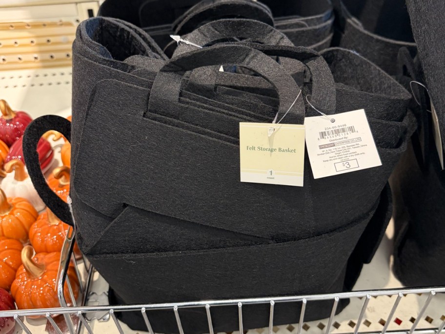 black felt storage bag 