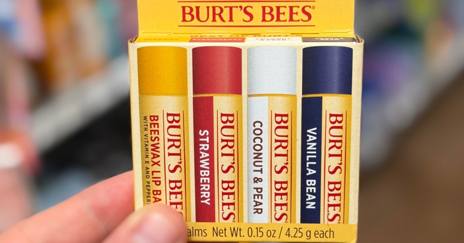 Burt’s Bees Lip Balm 4-Packs from $8.56 Shipped on Amazon