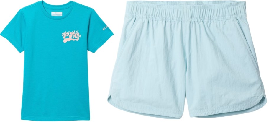 kids tee and shorts