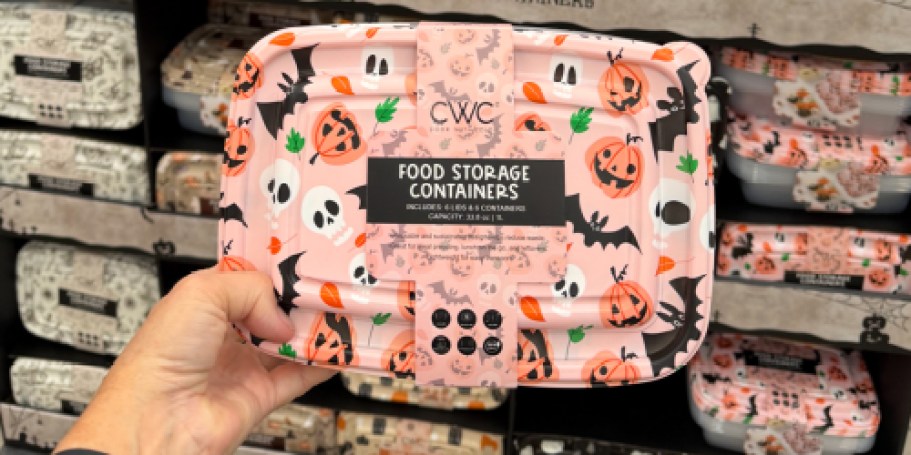 Halloween Food Storage Containers 6-Piece Sets Only $5.44 at Walmart