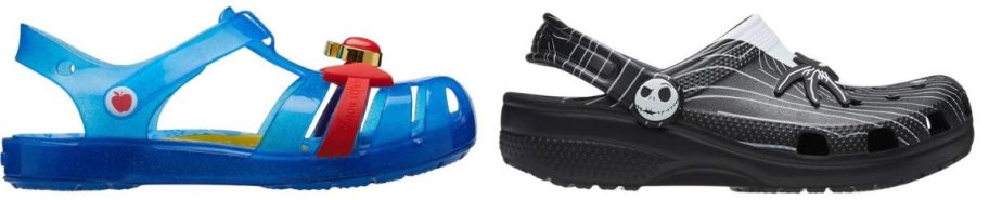 Crocs Kids Isabella Jelly Sandals and Toddler Nightmare Before Christmas Classic Jack Skellington Disney Clogs