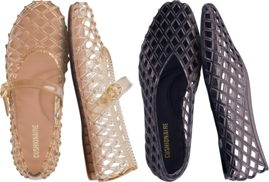 cusionaire ballet flats in 2 different styles and colors