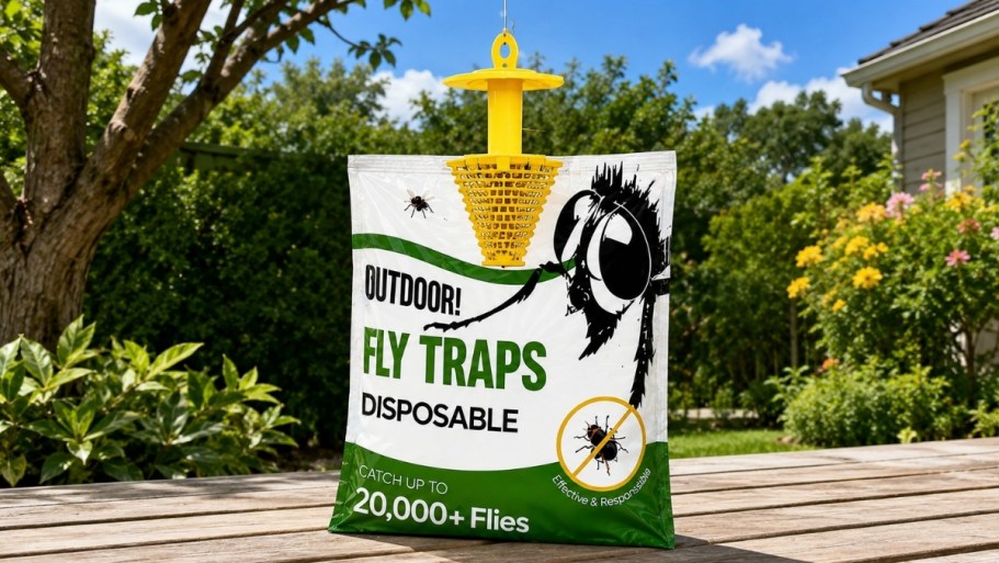 Hosting Outdoors? Grab This 9-Pack of Disposable Hanging Fly Traps for Just $14.99 on Amazon