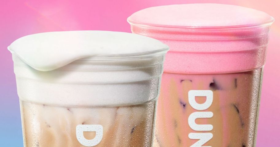 Dunkin' Fluffernutter and PB&J Cloud Latte